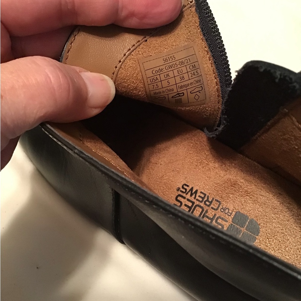 Shoes For Crews Delilah Black Leather Ankle Boot.Euc Gem